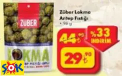 ZÜBER LOKMA ANTEP FISTIĞI 96G ZÜBER LOKMA ANTEP FISTIĞI 96G